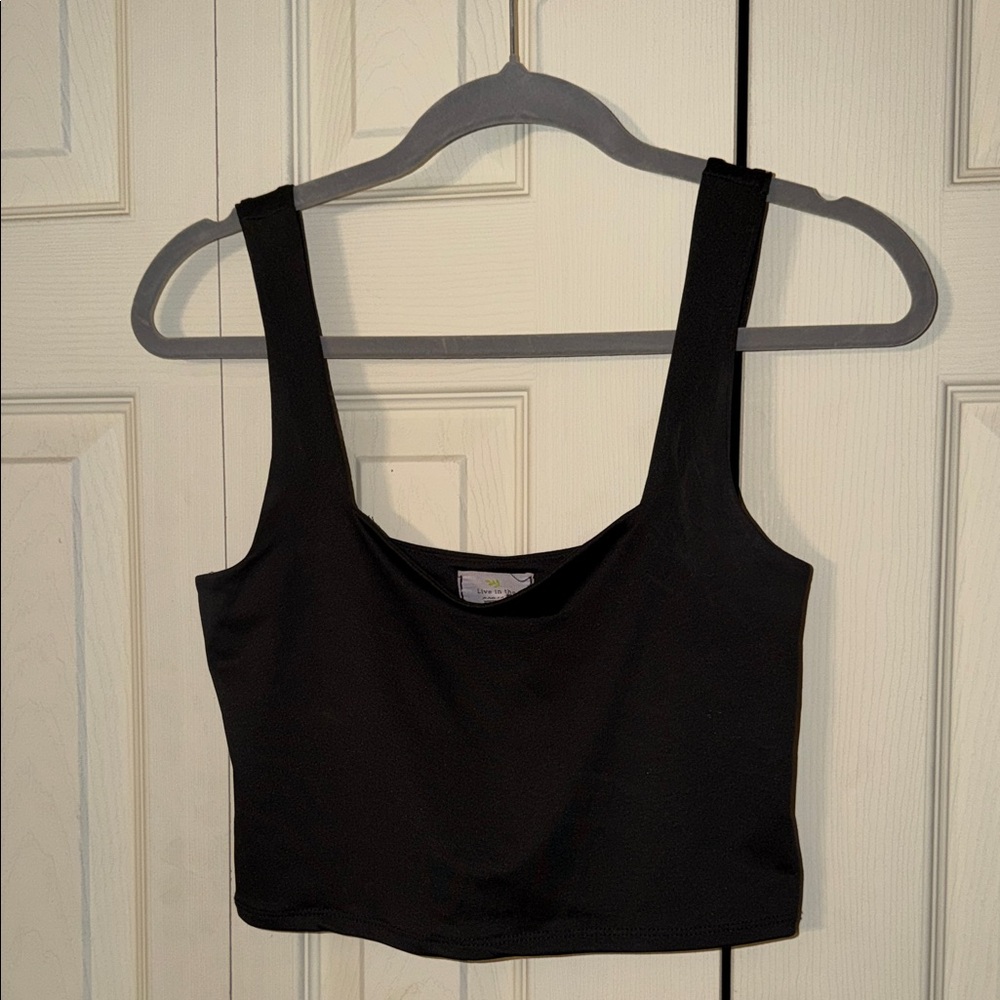 Live in the Moment Chic Black Tank Top